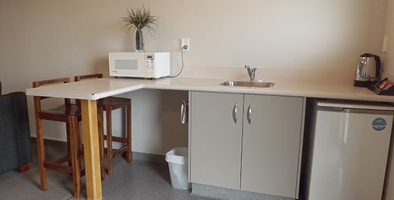 kitchen facilities of one-bedroom unit