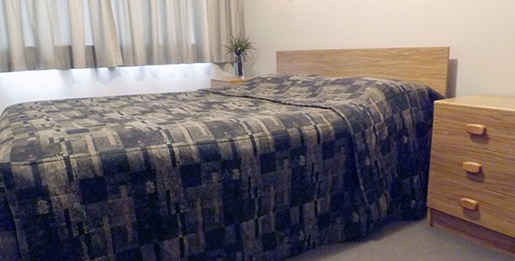 queen-size bed in the room